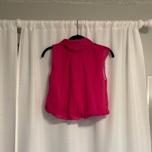 INC International Concepts Fuchsia Sleeveless Blouse